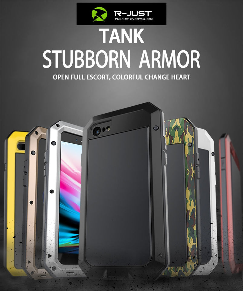 Heavy Duty Metal Aluminum Phone Case for iPhone