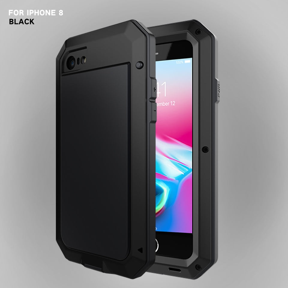 Heavy Duty Metal Aluminum Phone Case for iPhone