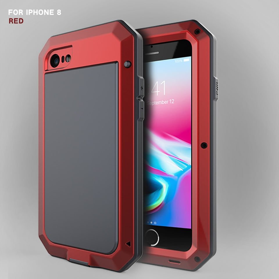 Heavy Duty Metal Aluminum Phone Case for iPhone