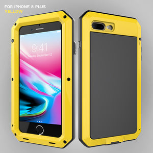 Heavy Duty Metal Aluminum Phone Case for iPhone