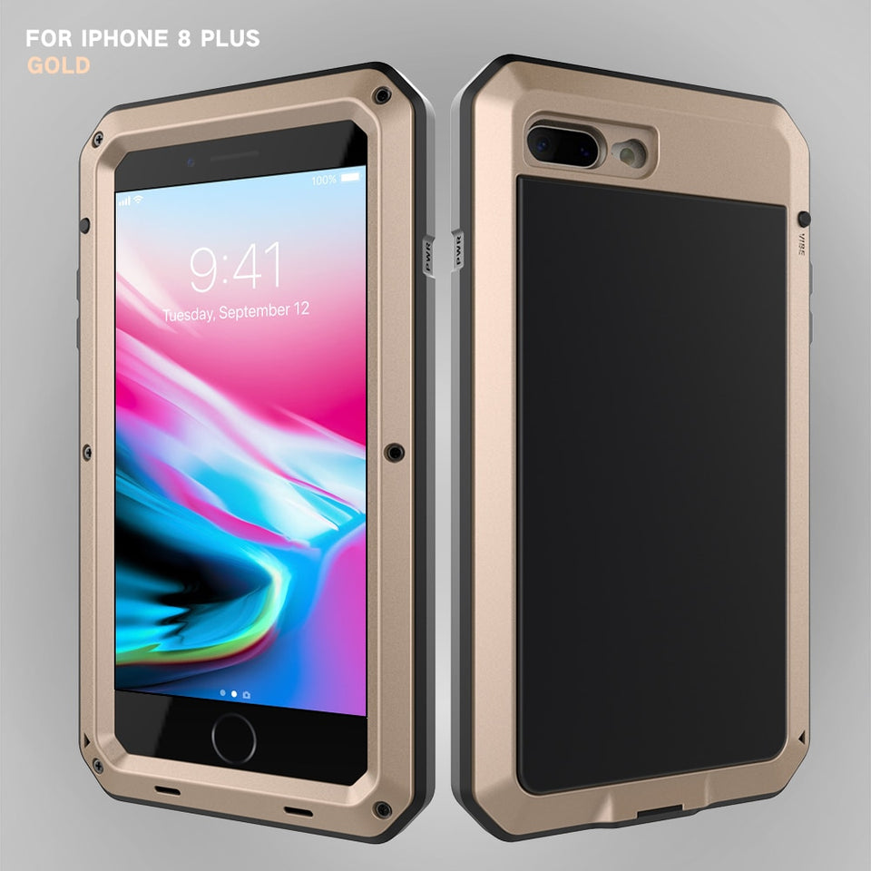 Heavy Duty Metal Aluminum Phone Case for iPhone